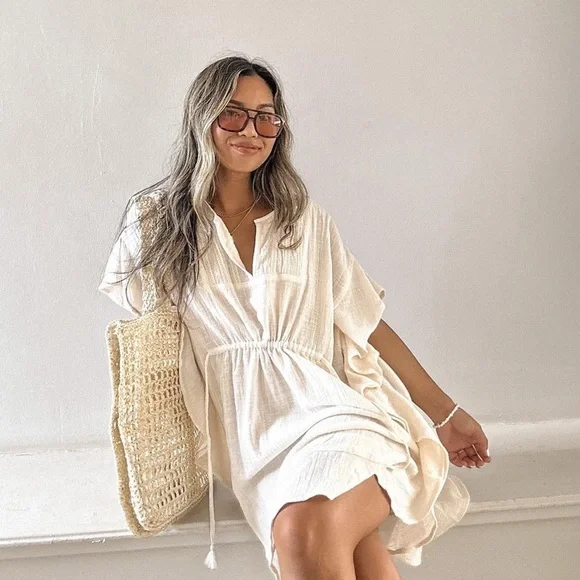 NWT Gauze cover-up - Picture 2 of 4